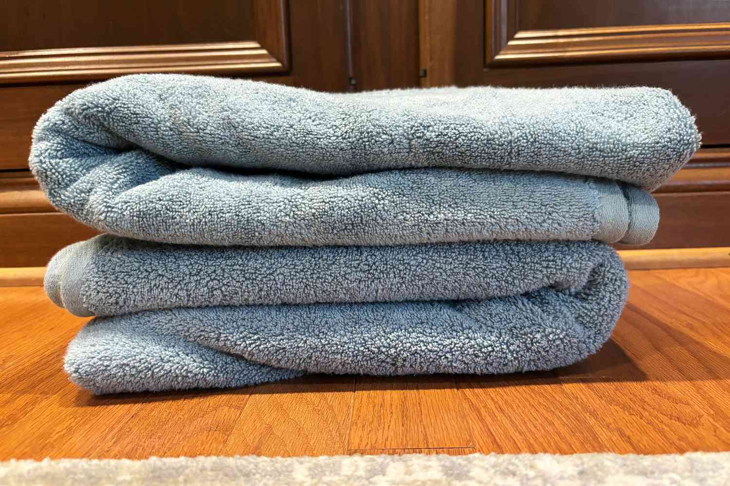 Two folded Bamboo Bliss Resort Bamboo Collection by RHH Bath Towels