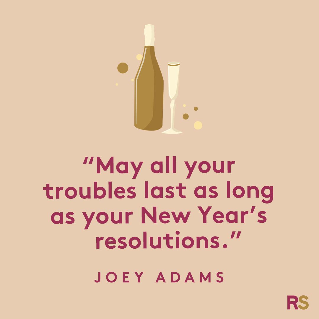 New Year's Quotes: inspirational, funny, happy New Year's Eve quotes - Joey Adams