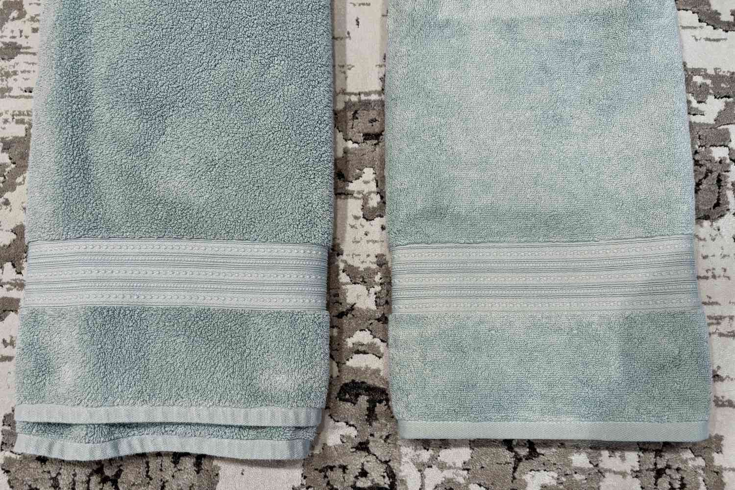 Two folded Better Homes & Gardens Signature Soft Bath Towels