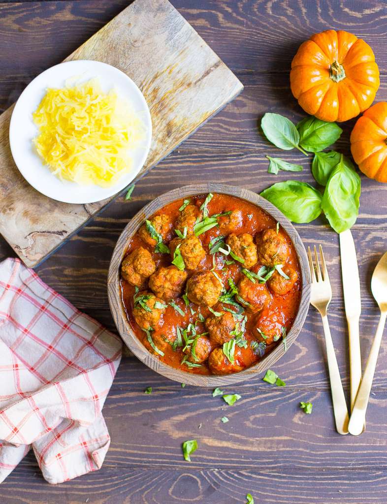 Pumpkin Tomato Basil Meatballs