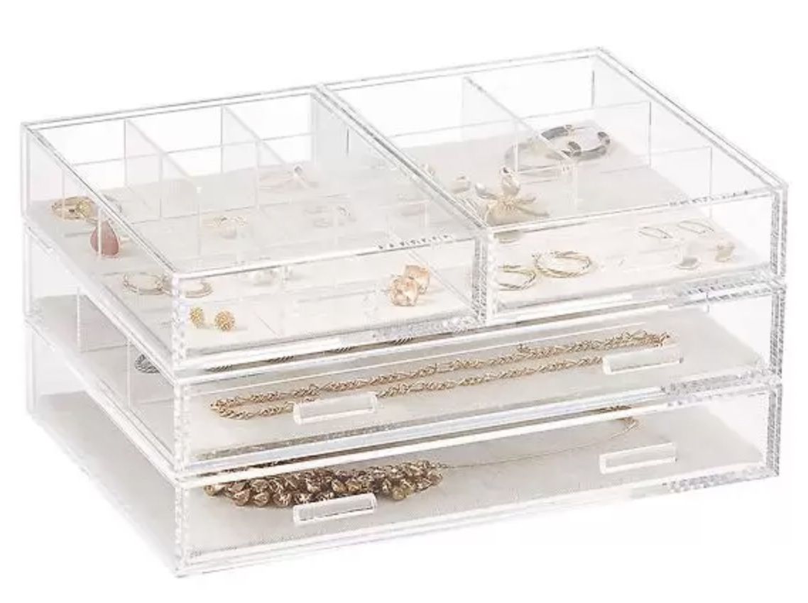 Modular Acrylic Jewelry Drawer System
