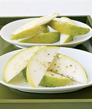 Pears With Rosemary Sugar