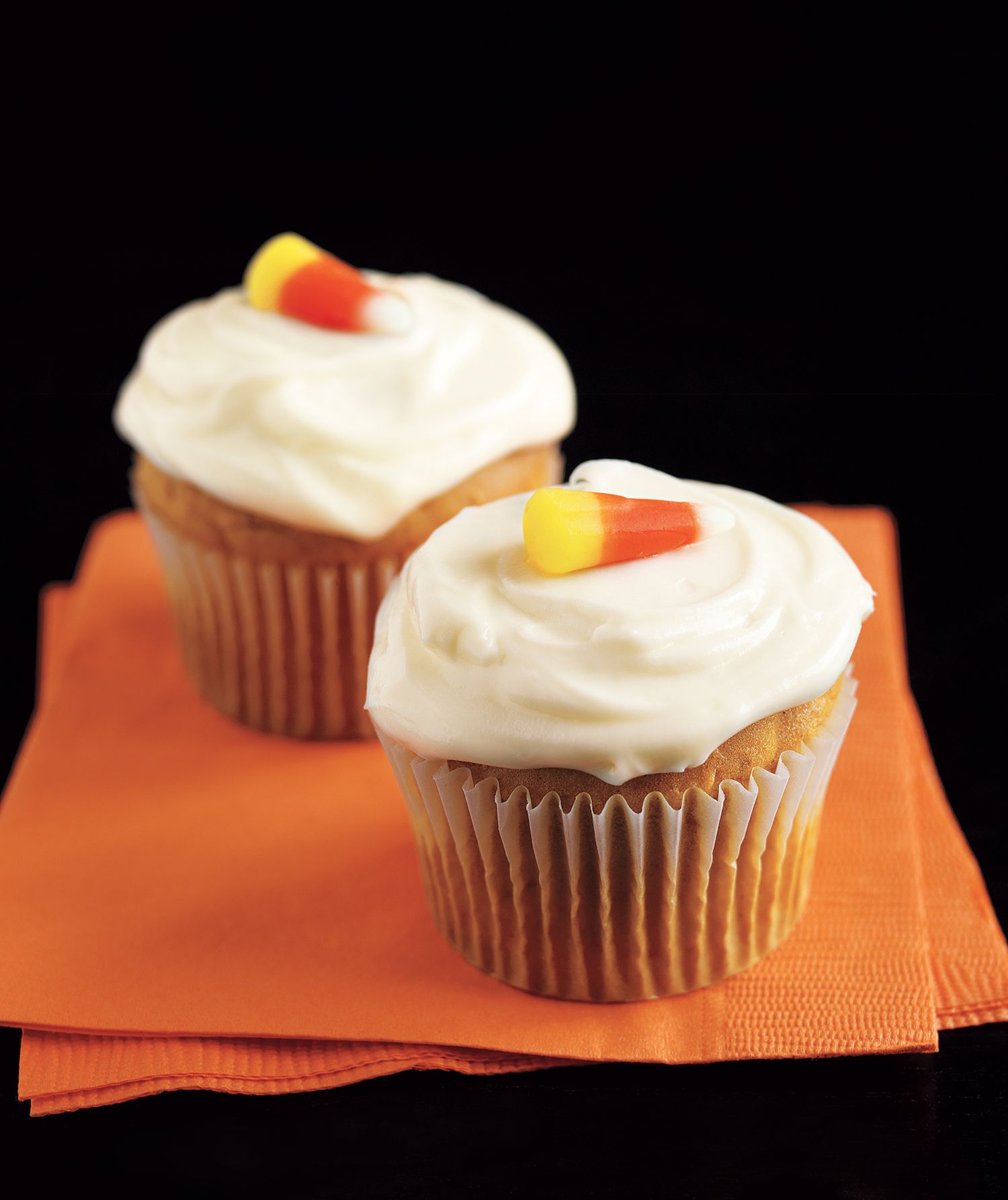 Pumpkin Cupcakes With Cream Cheese Frosting