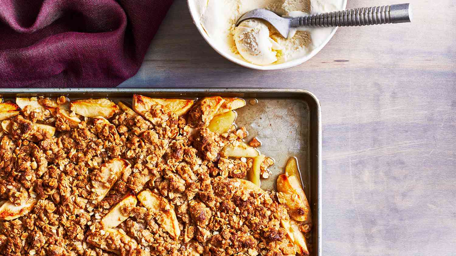 Sheet Pan Apple Crisp Recipe