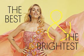 Busy Philipps with the text "The Best & The Brightest"