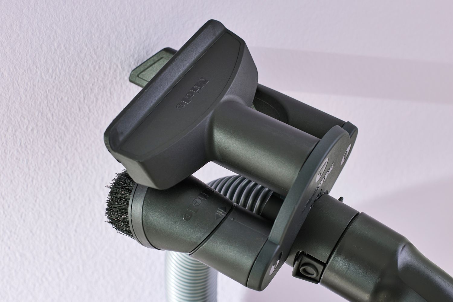 The attachments on the Miele Classic C1 Turbo Team PowerLine SBAN0 Vacuum