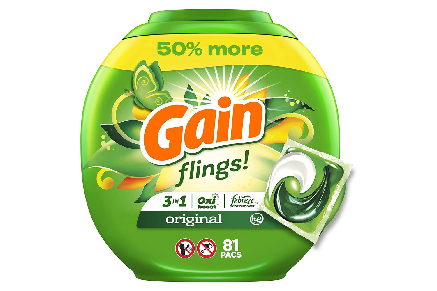 Gain Original Flings Laundry Detergent