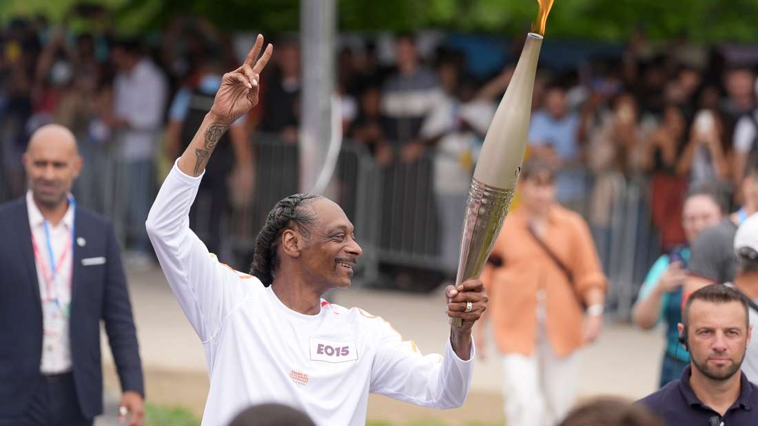 Paris 2024 - Fackellauf Snoop Dogg Olympisches Feuer