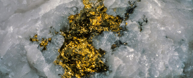 gold in quartz