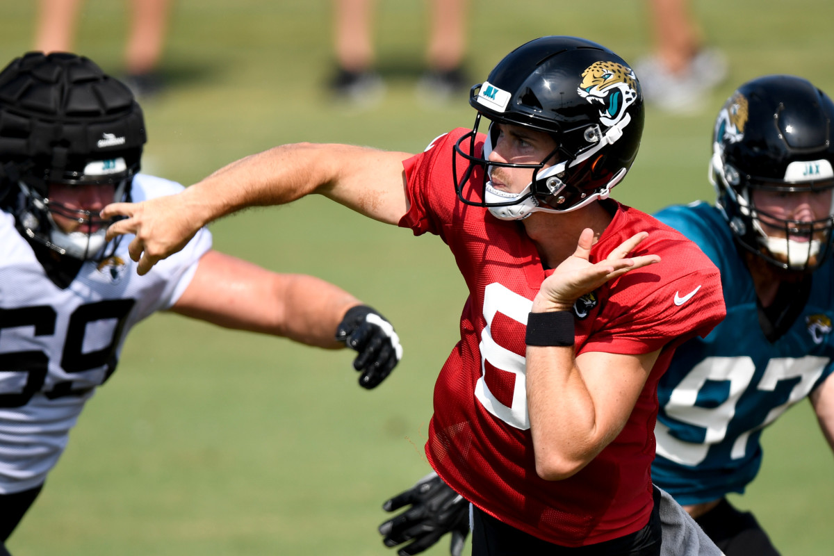 Jake Luton has been one of the nicest surprises in Jags training camp. Mandatory Credit: Douglas DeFelice-USA TODAY Sports