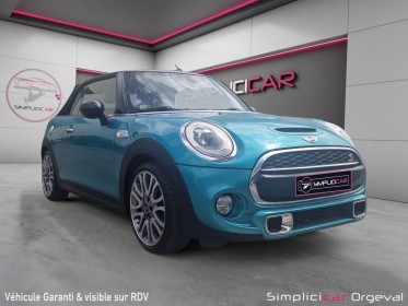 Mini cooper cabriolet s 2.0i 192cv chili bva7/rÉgulateur limiteur de vitesse/49800km seulement occasion simplicicar orgeval ...