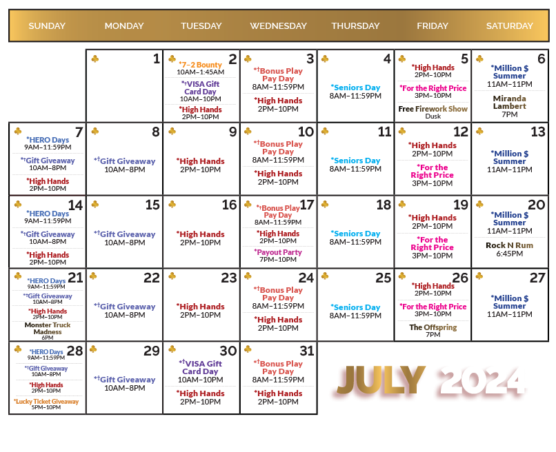 July 2024 Calendar