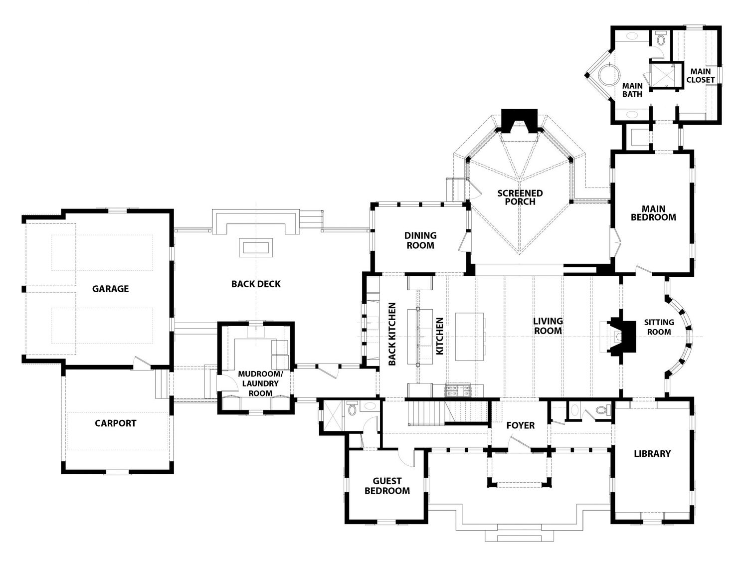 Idea House 2020 House Plan 2052 First Floor