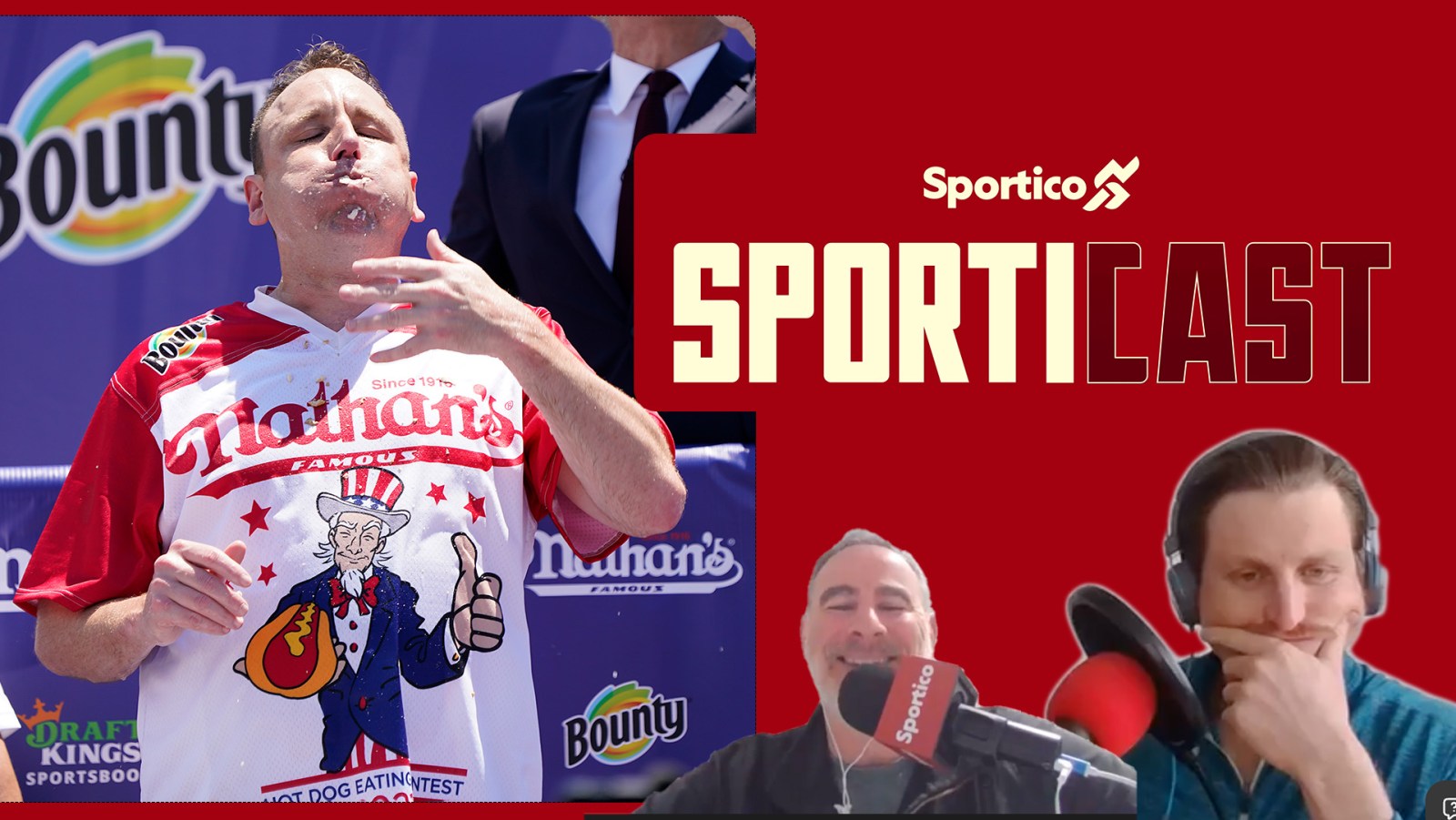 Joey Chestnut ban Nathans hot dog podcast sporticast