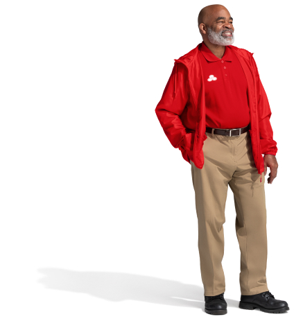 A smiling State Farm representative is happy to answer any questions.