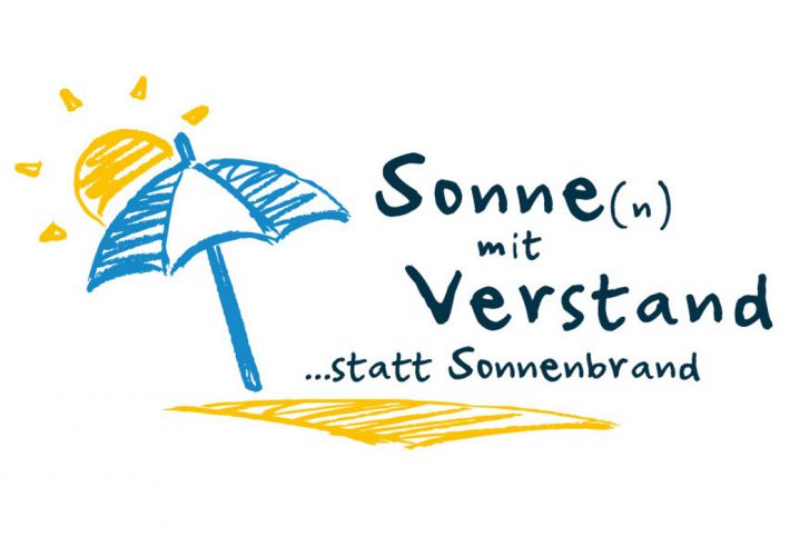 Logo der Kampagne “Sonne(n) mit Verstand – statt Sonnenbrand!”.