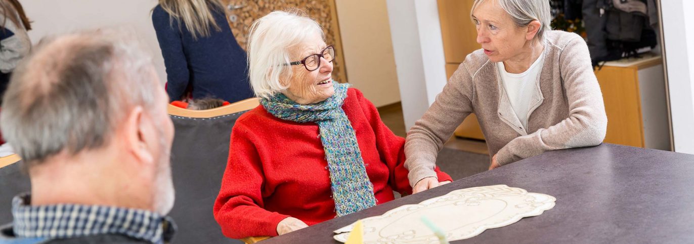 Bewohner ein ambulant betreuten Wohngemeinschaft