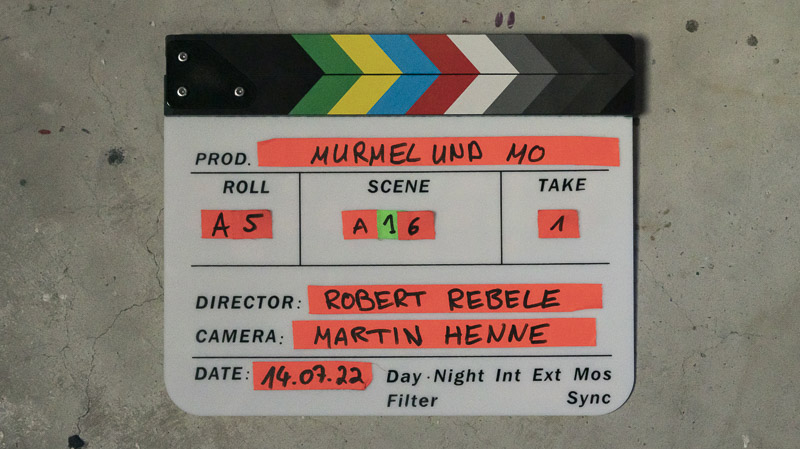 Filmklappe von Murmel und Mo