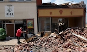 Cleanup continues in the city of Rome N.Y.  on Sunday July 21, 2024 following a devastating tornado that ripped through the city on Tuesday, July 16, 2024. Dennis Nett | dnett@syracuse.com