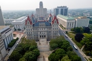 The New York State Capitol building is seen in Albany, New York on Friday, June 30, 2023. (Ted Shaffrey | AP Photo)