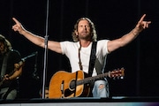 Dierks Bentley performs during the 2023 CMA Fest on Sunday, June 11, 2023, at Nissan Stadium in Nashville, Tenn.