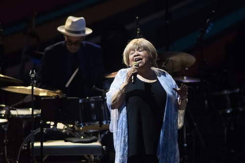 Mavis Staples performs at the Marvin Sands Constellation Brands Arena (CMAC) 
Canandaigua, N.Y. on July 5, 2024. (Warren Linhart)