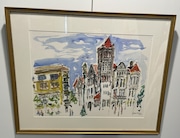 Betty Munro made this watercolor painting of Syracuse City Hall in the early 1990s. A person who purchased it in 1995 has donated it to the city. (Provided by city of Syracuse)