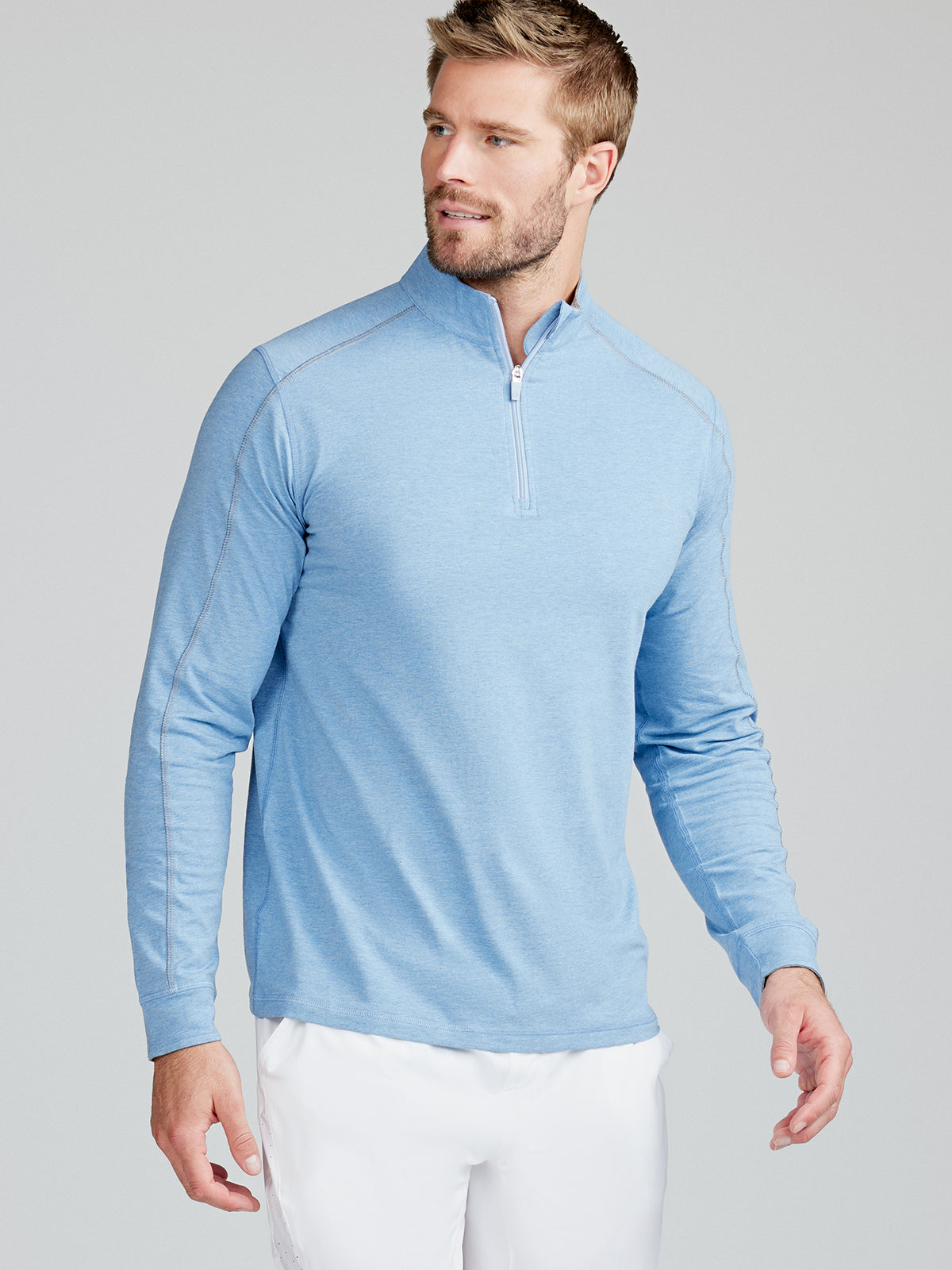 Carrollton 1/4 Zip - tasc Performance (ChambrayHeather)