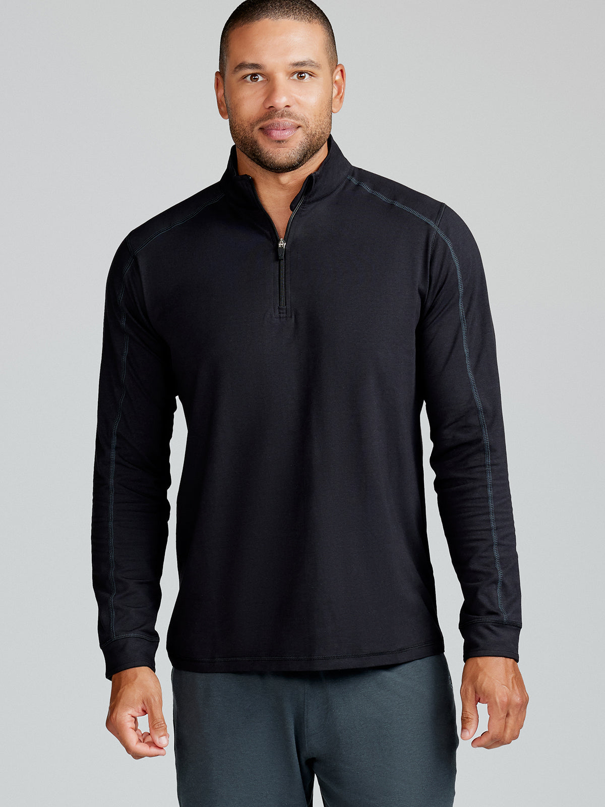 Carrollton 1/4 Zip - tasc Performance (Black/Gunmetal)