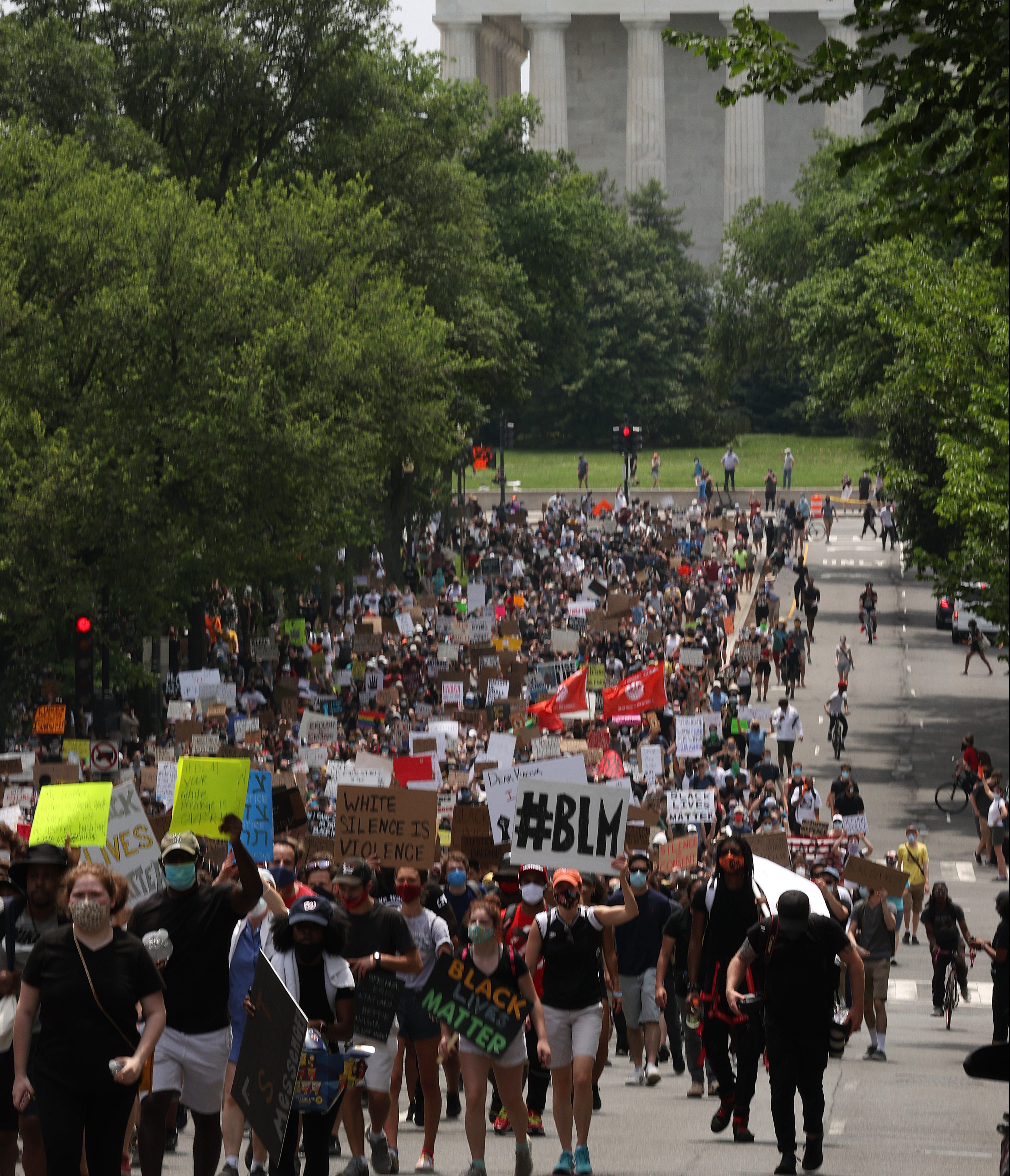  Black Lives Matter protests held in cities nationwide as Washington DC braced itself for more demonstrations