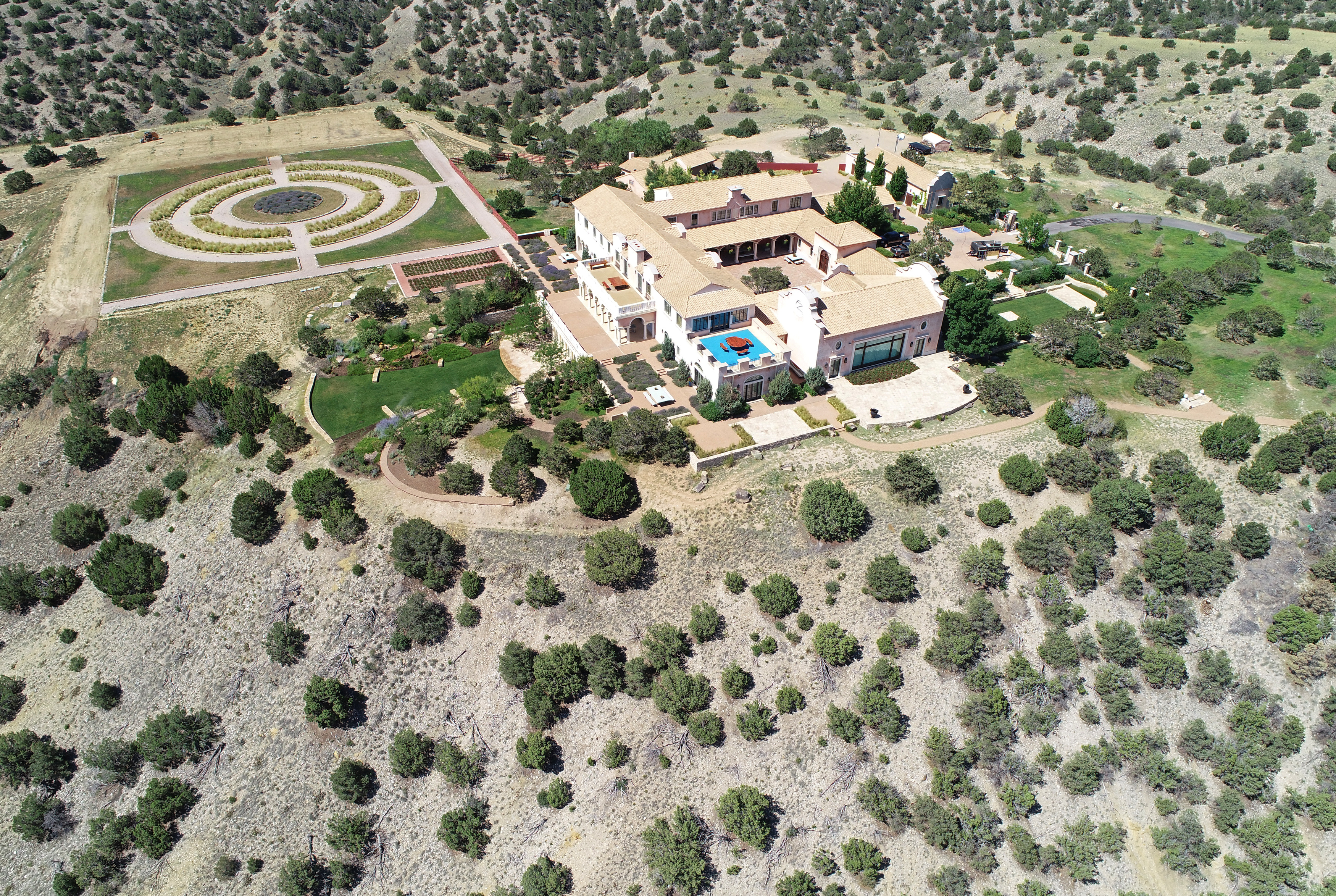 The 'Zorro Ranch' in Stanley, New Mexico, is seen here