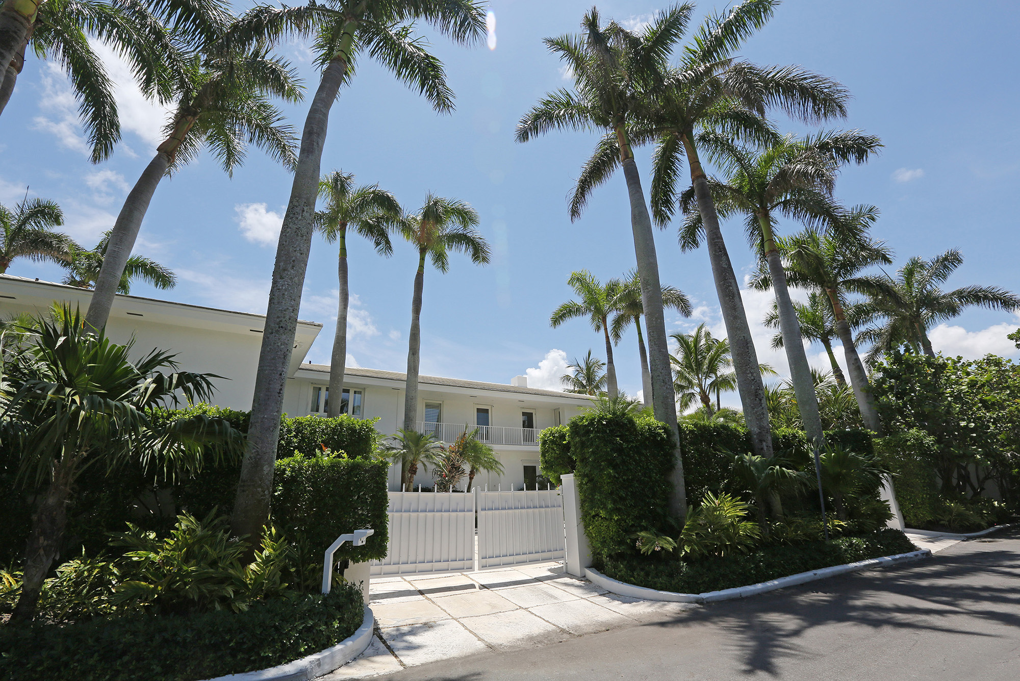 Seen here is Epstein's Palm Beach townhouse that's been listed for $21.995million