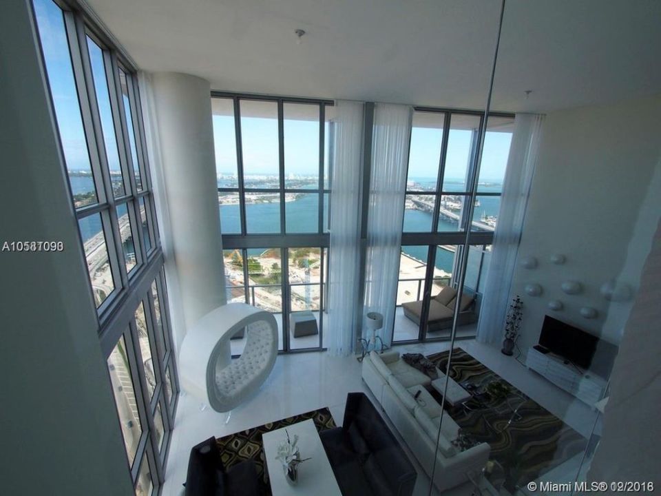 The floor-to-ceiling windows are 20 feet high.