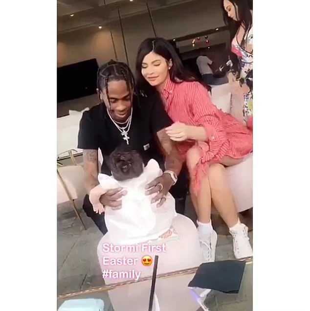 Kylie shares Stormi with ex Travis Scott