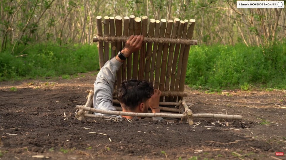 Facebook users shared this clip from a video on how to build a DIY underground bunker