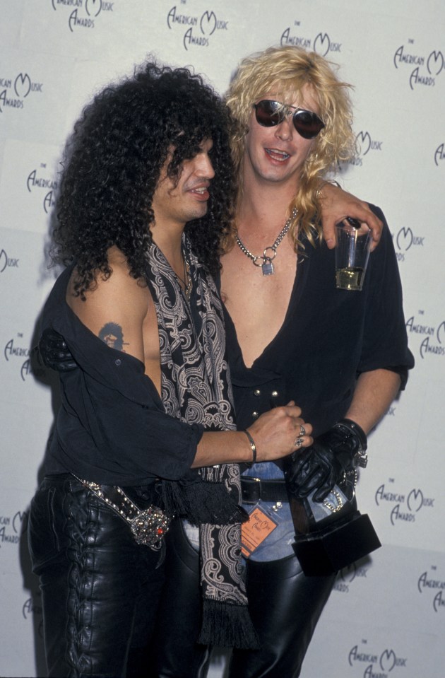 Guns N' Roses boozed it up during the AMAs in 1990