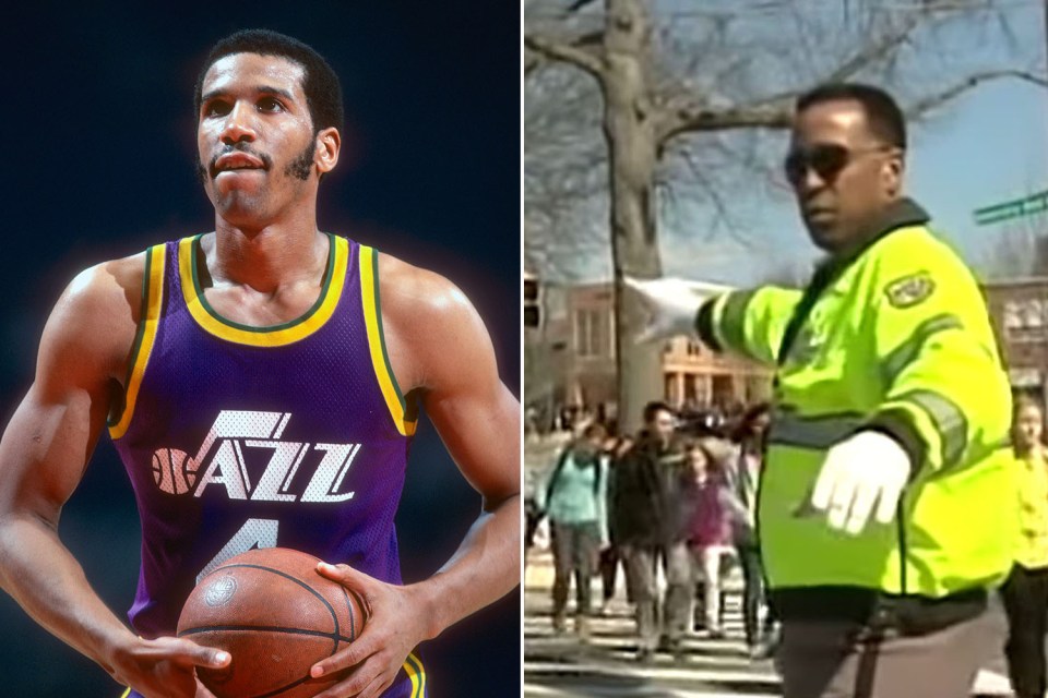 Former NBA star Adrian Dantley found work as a crossing guard following his retirement from professional basketball