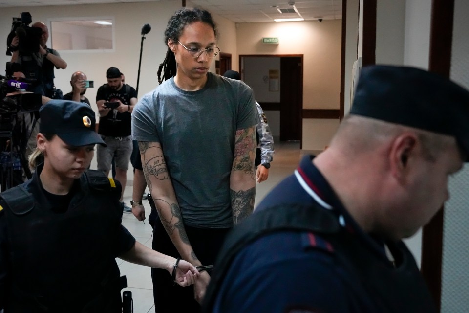 Griner was sentenced to nine years in prison