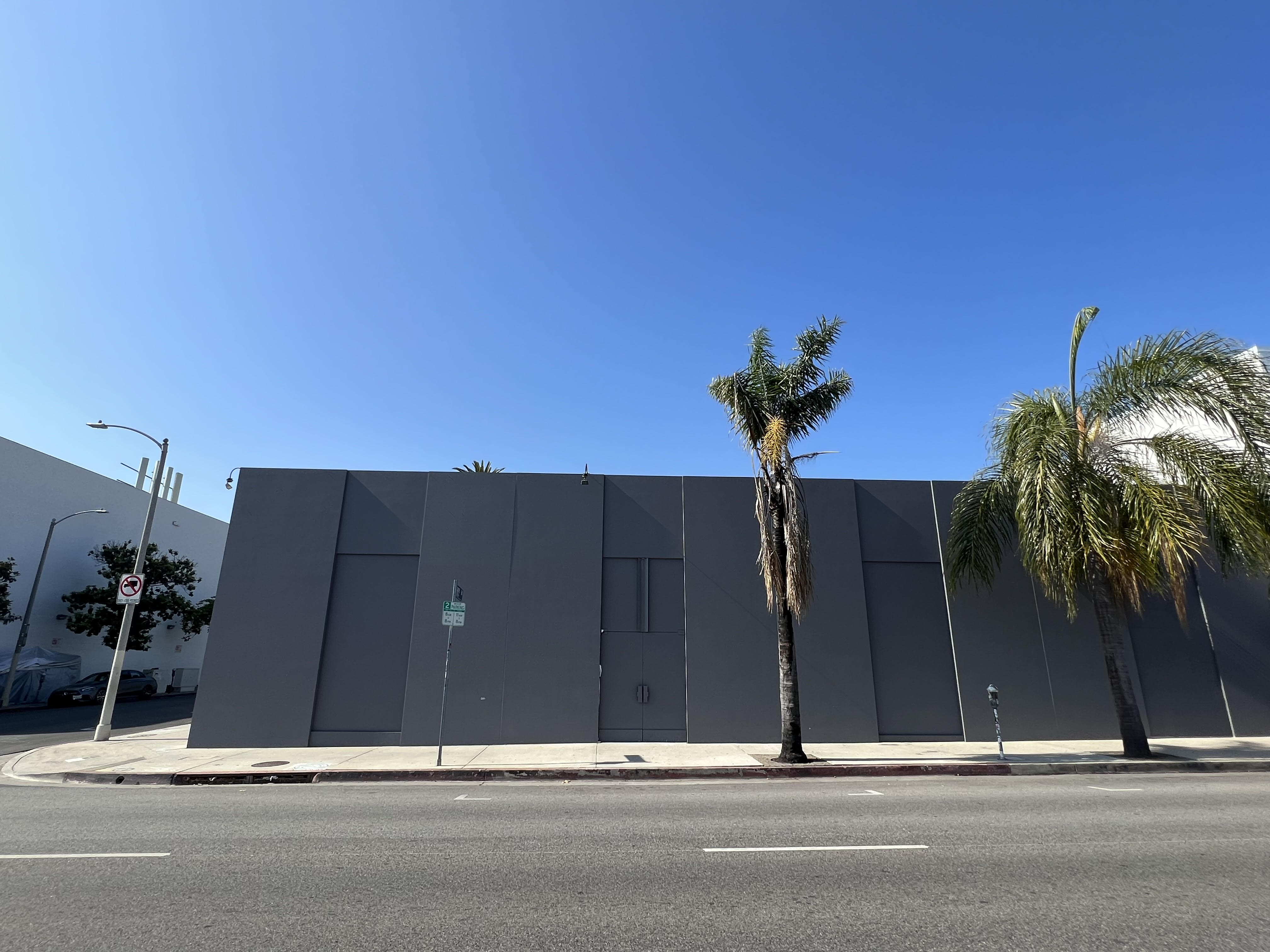 Kanye's new Yeezy office on Melrose Avenue is just doors from an Adidas store