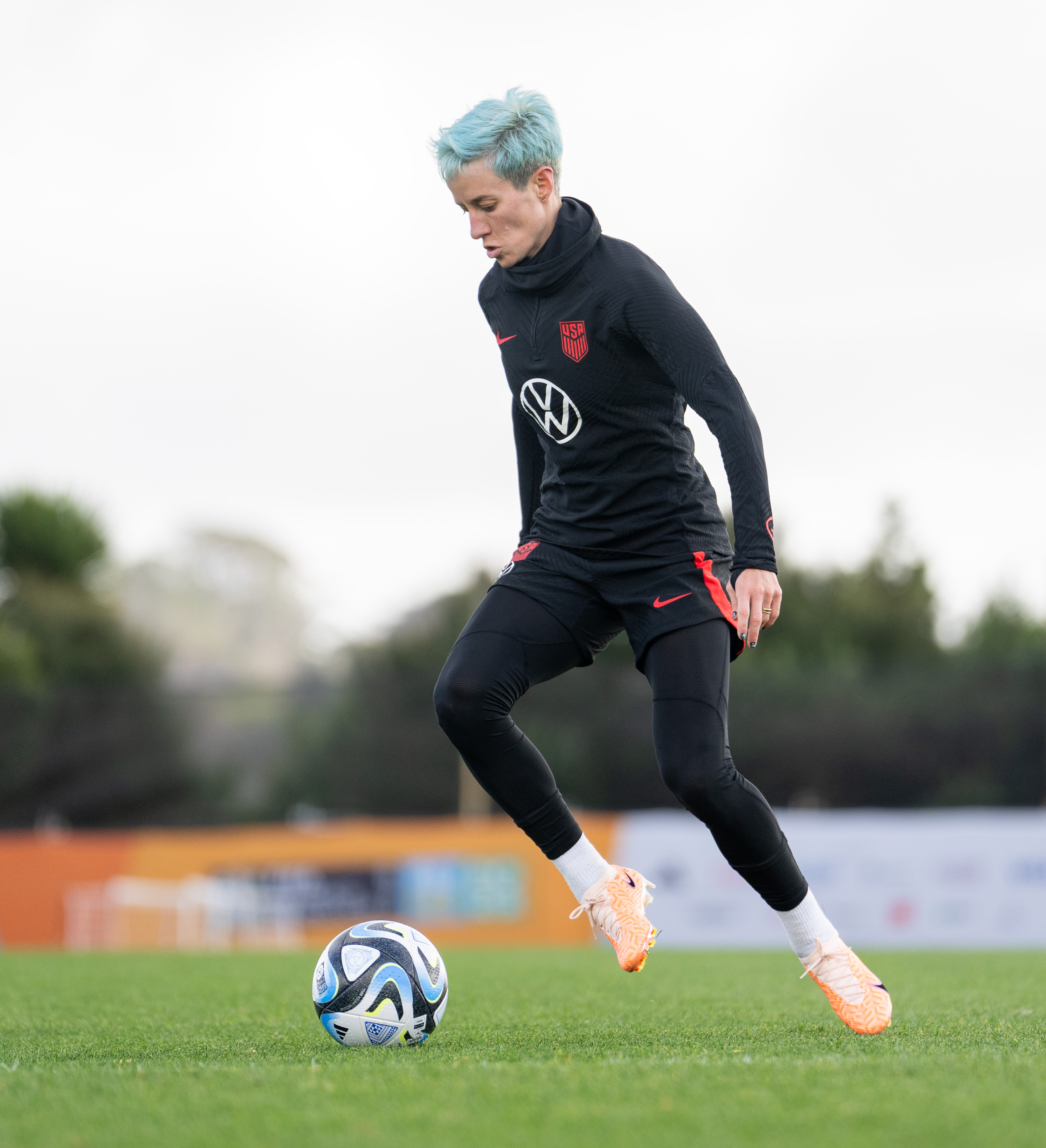 Rapinoe is preparing for the Women's World Cup in Australia and New Zealand