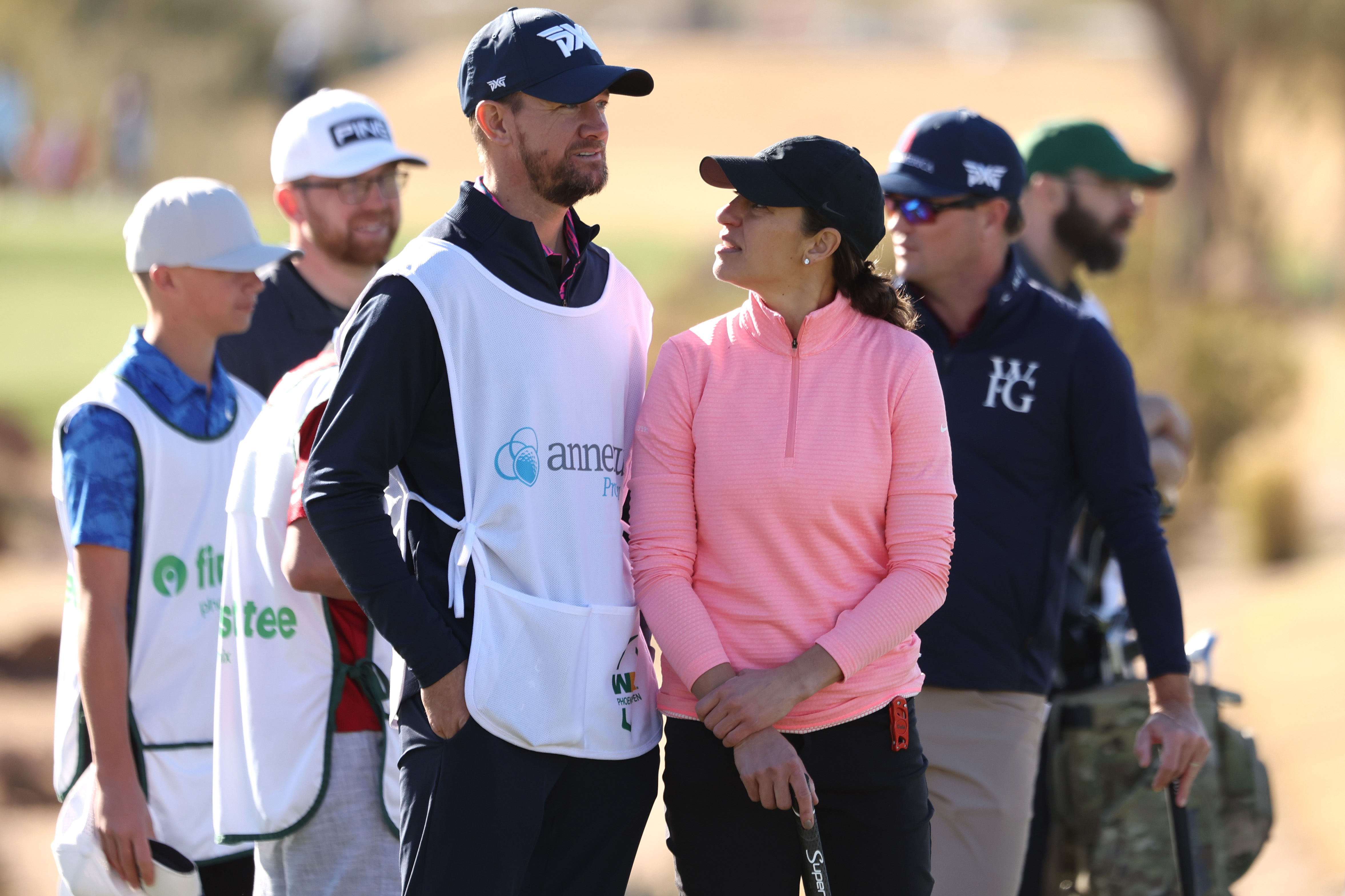 Carli and Brian during a pro-am event in Scottsdale, Arizona this year