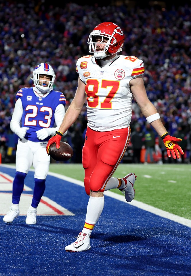 The eight-time Pro Bowler Kelce scored four touchdowns in the Chiefs' 2023-24 postseason