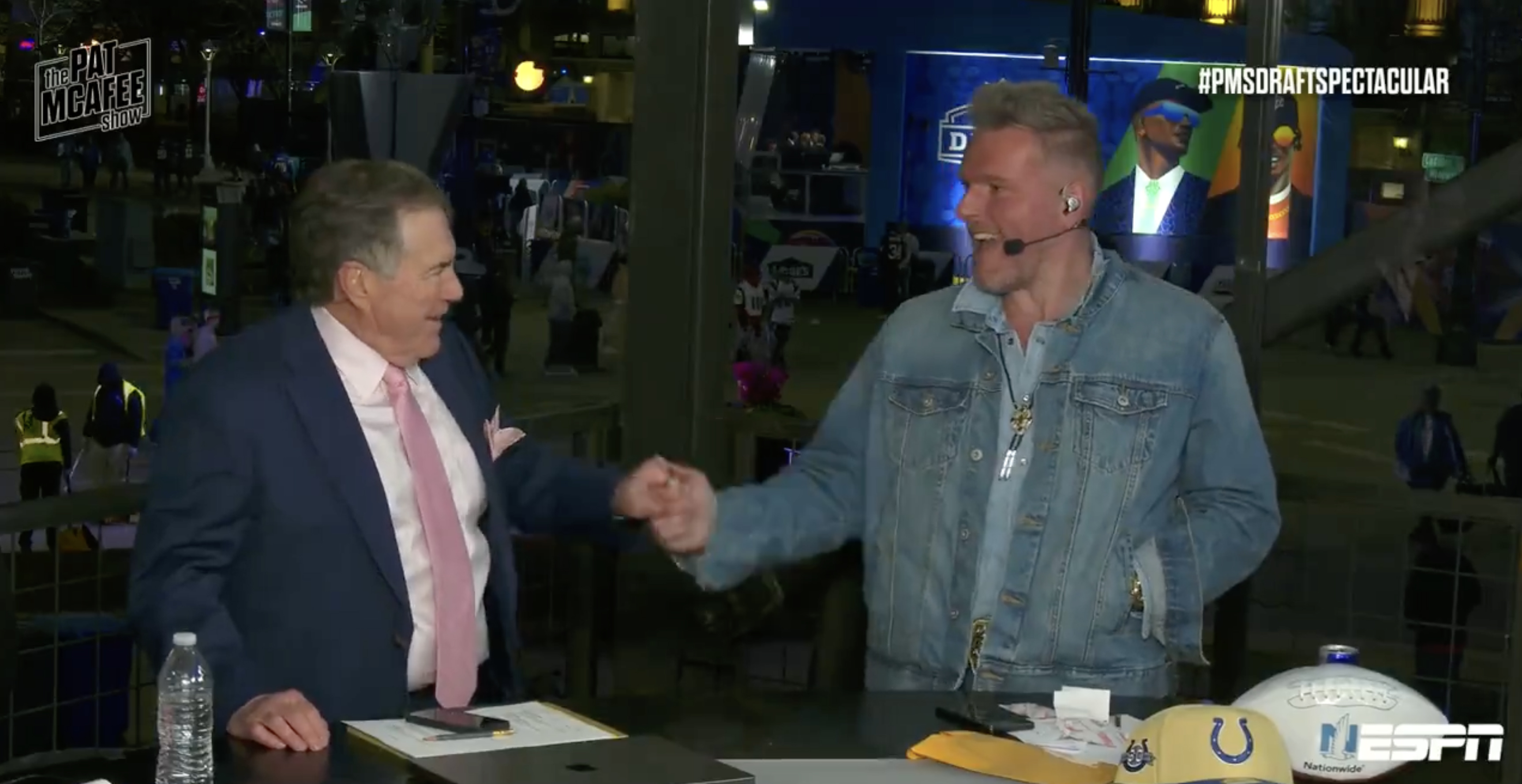 Belichick moved into live broadcasting on The Pat McAfee Show