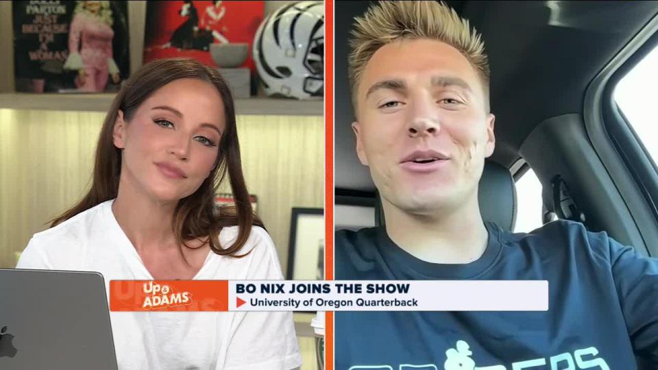 Bo Nix had a chat with Kay Adams