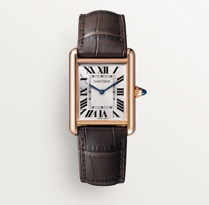 A classic Cartier watch was snapped up along with a similarly striking blue timepiece