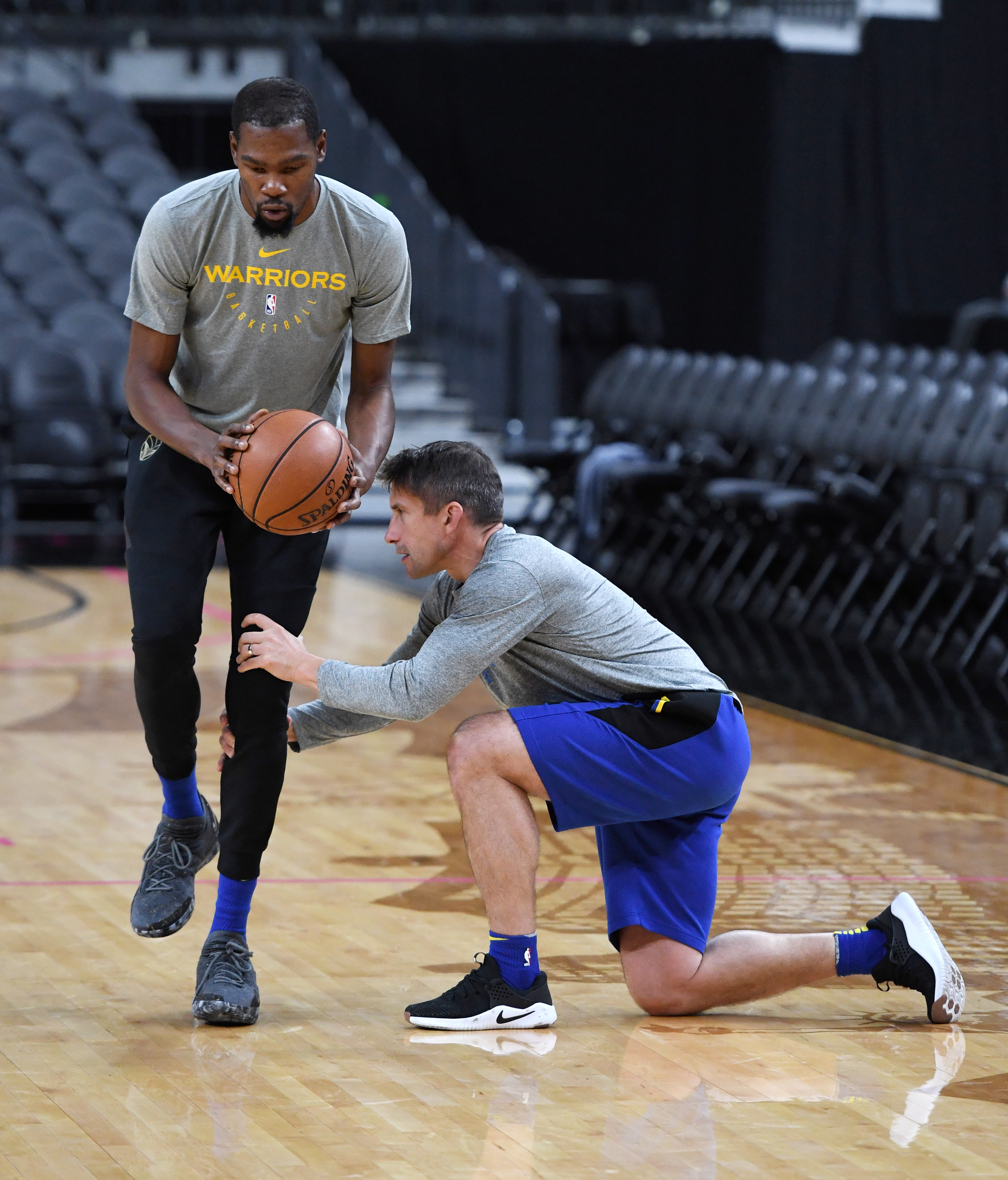 Celebrini's dad Rick works with the Golden State Warriors