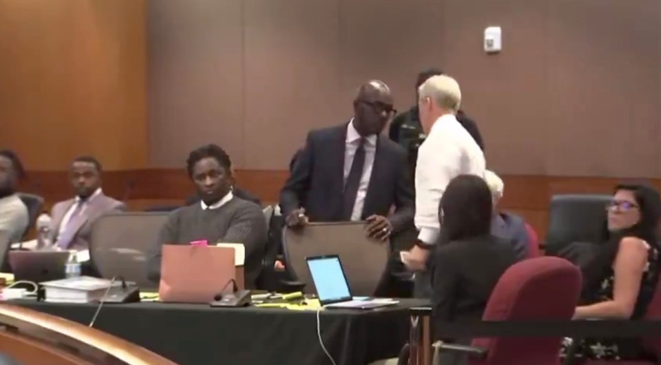 Before being escorted from the courtroom, Steel removed his jacket and tie