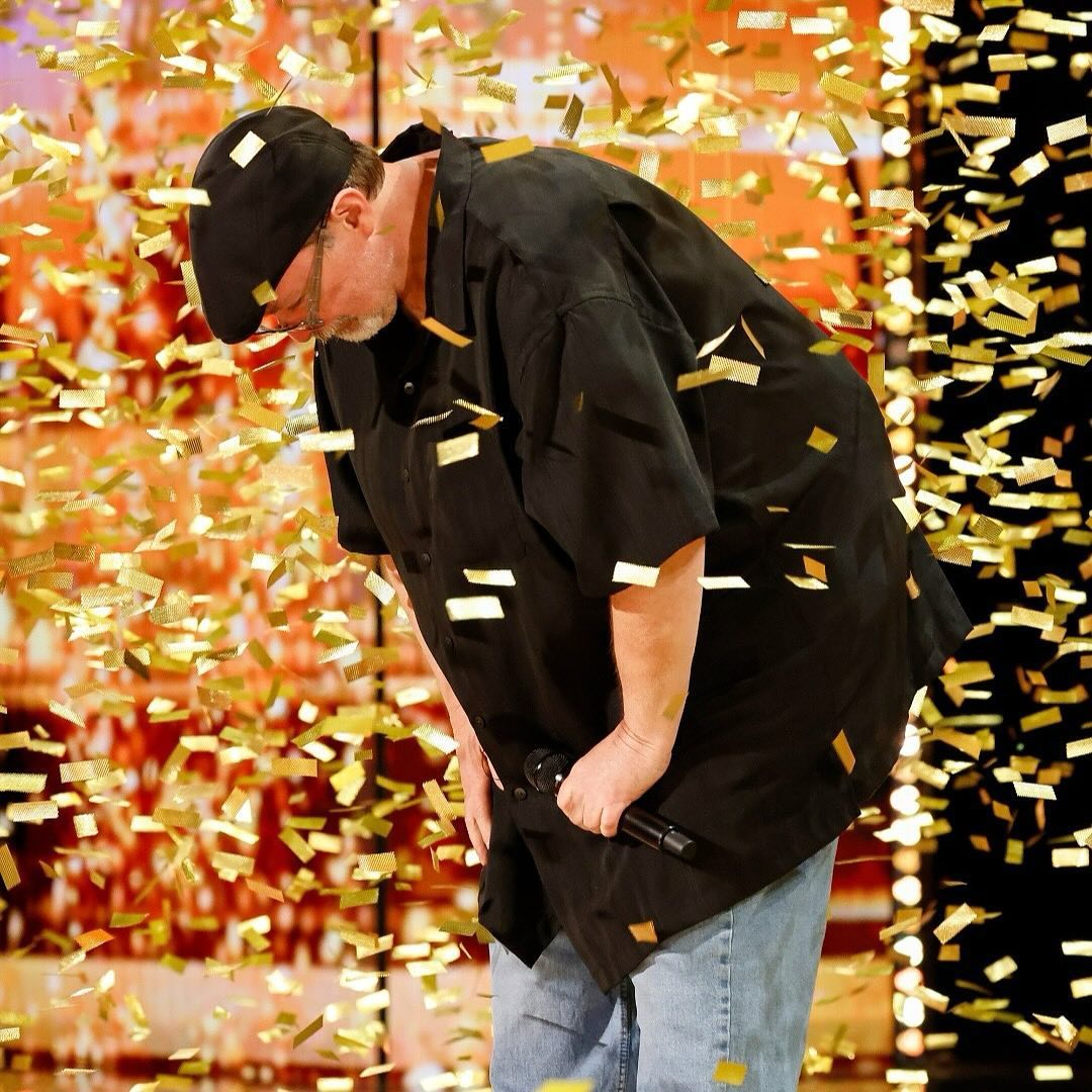 Richard Goodall was overcome with emotion when he received Heidi's Golden Buzzer