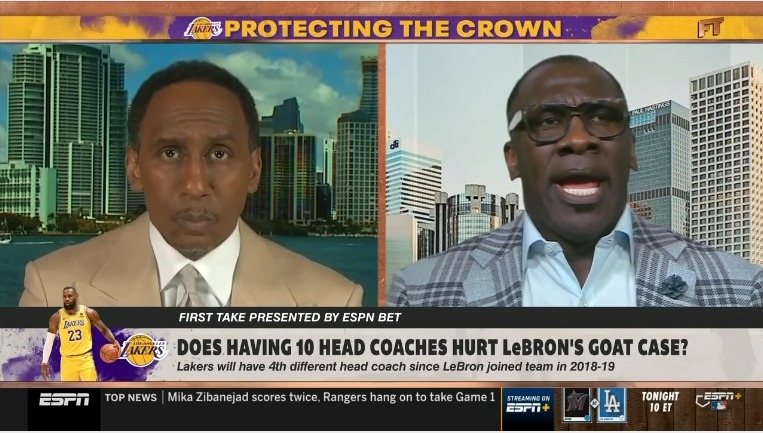 Sharpe has been a regular contributor for ESPN and makes weekly appearances on First Take