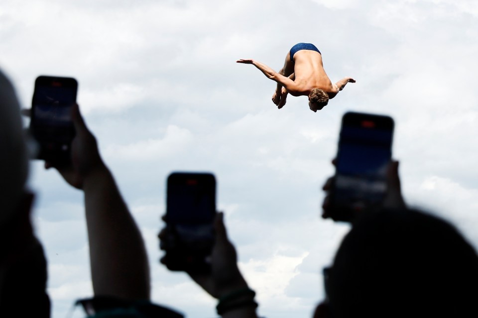 James Lichtenstein came second and was pipped to the championship with the very last dive of the day from Great Britain's Aidan Heslop